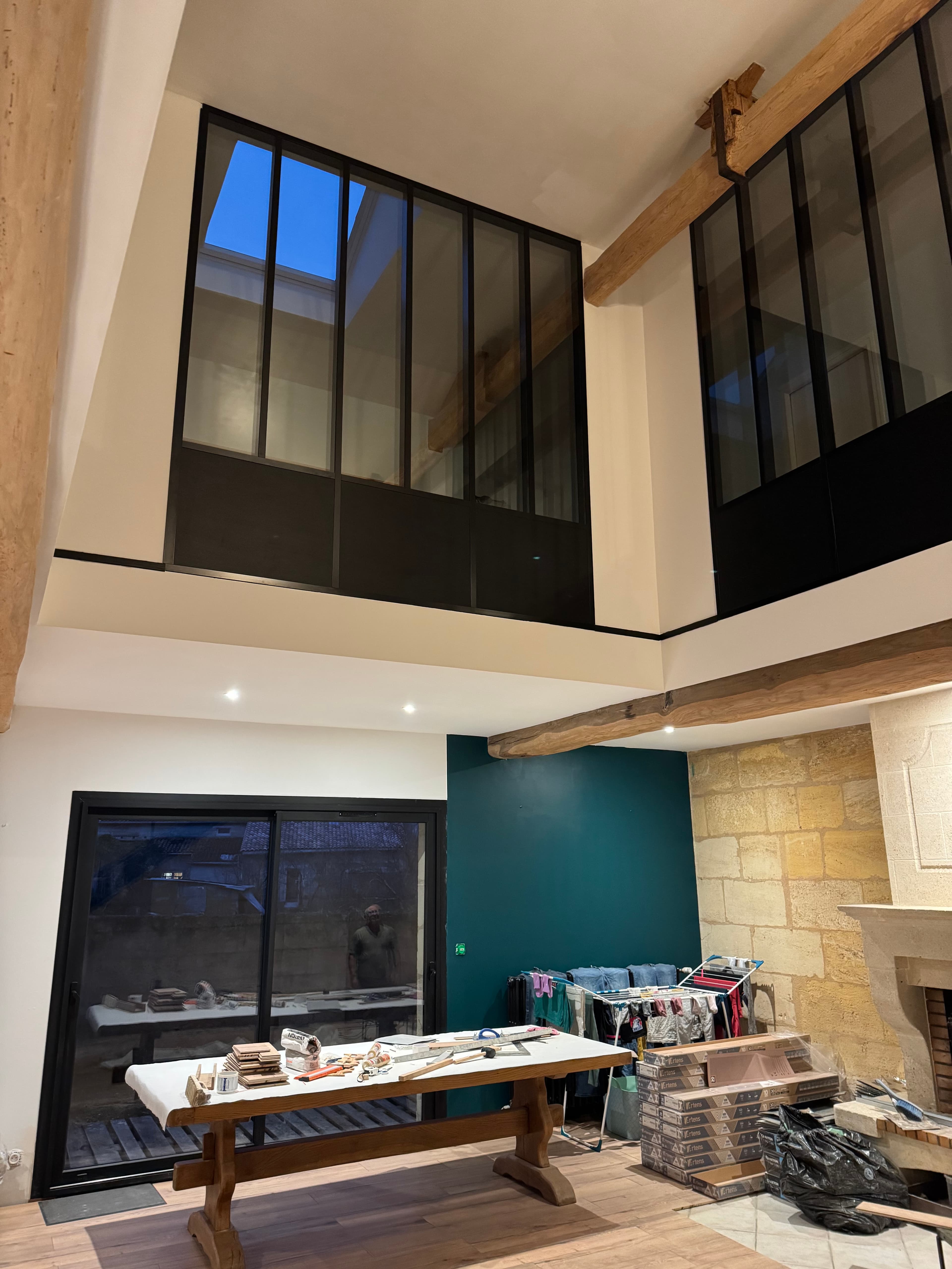 Photo 2 — Installation d'une verrière