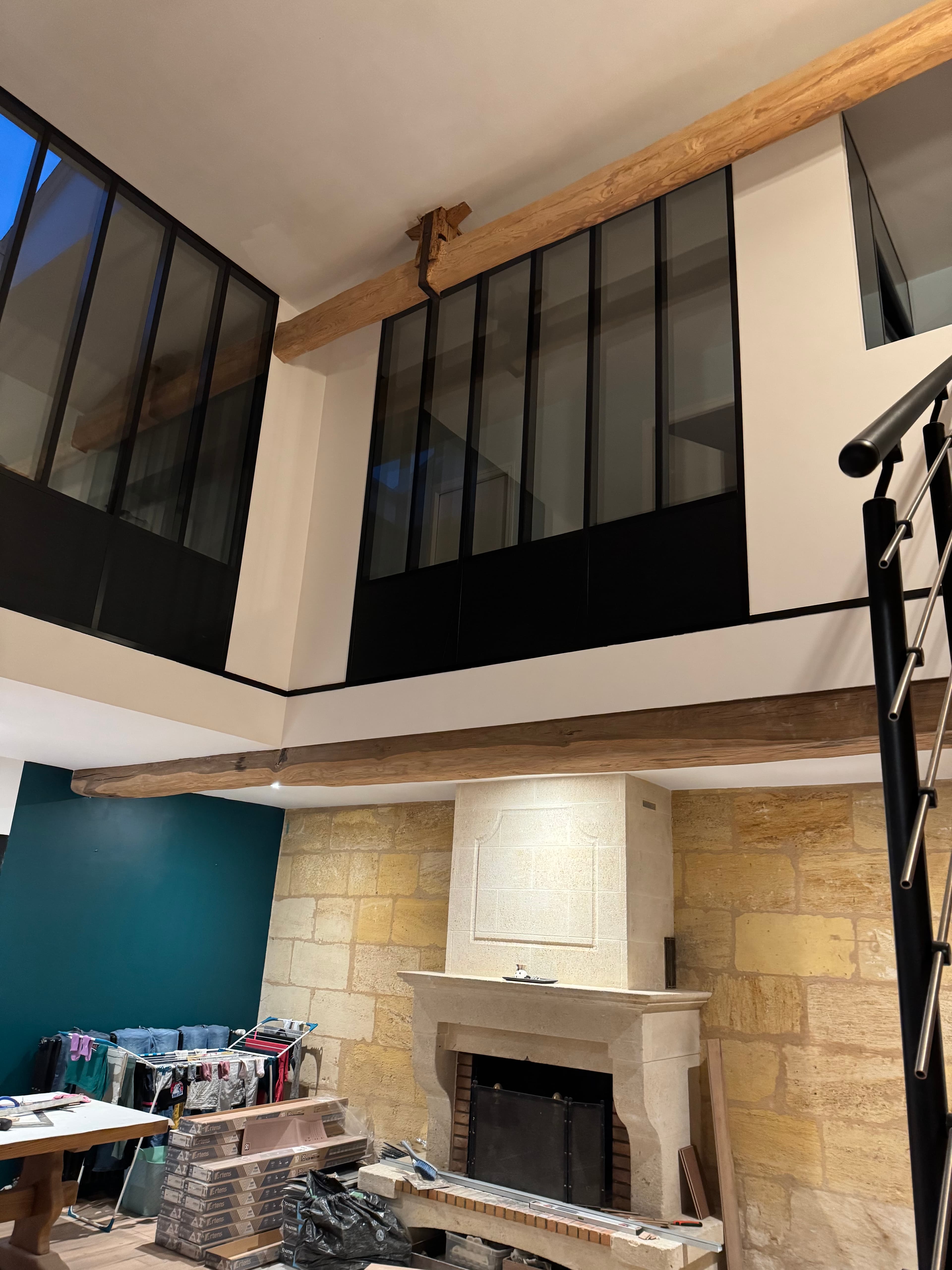 Photo 1 — Installation d'une verrière